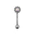 Titanium Zircona Cluster Rook Piercing Crystal AB