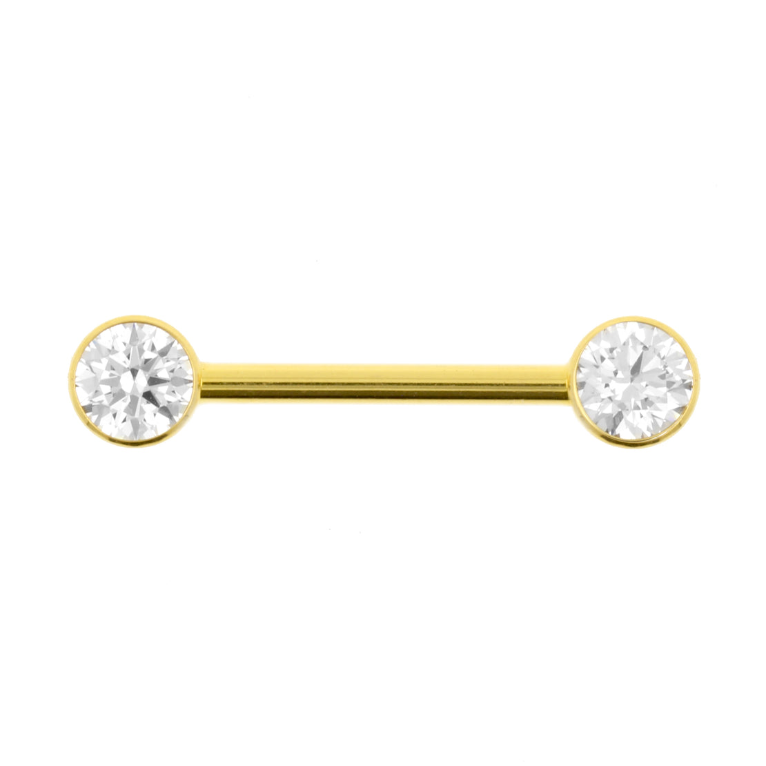 Titanium Nipple Barbell With Zirconia - 5 mm
