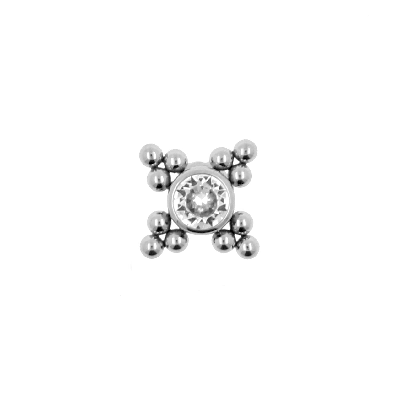 Titanium Zirconia Cluster - Silver