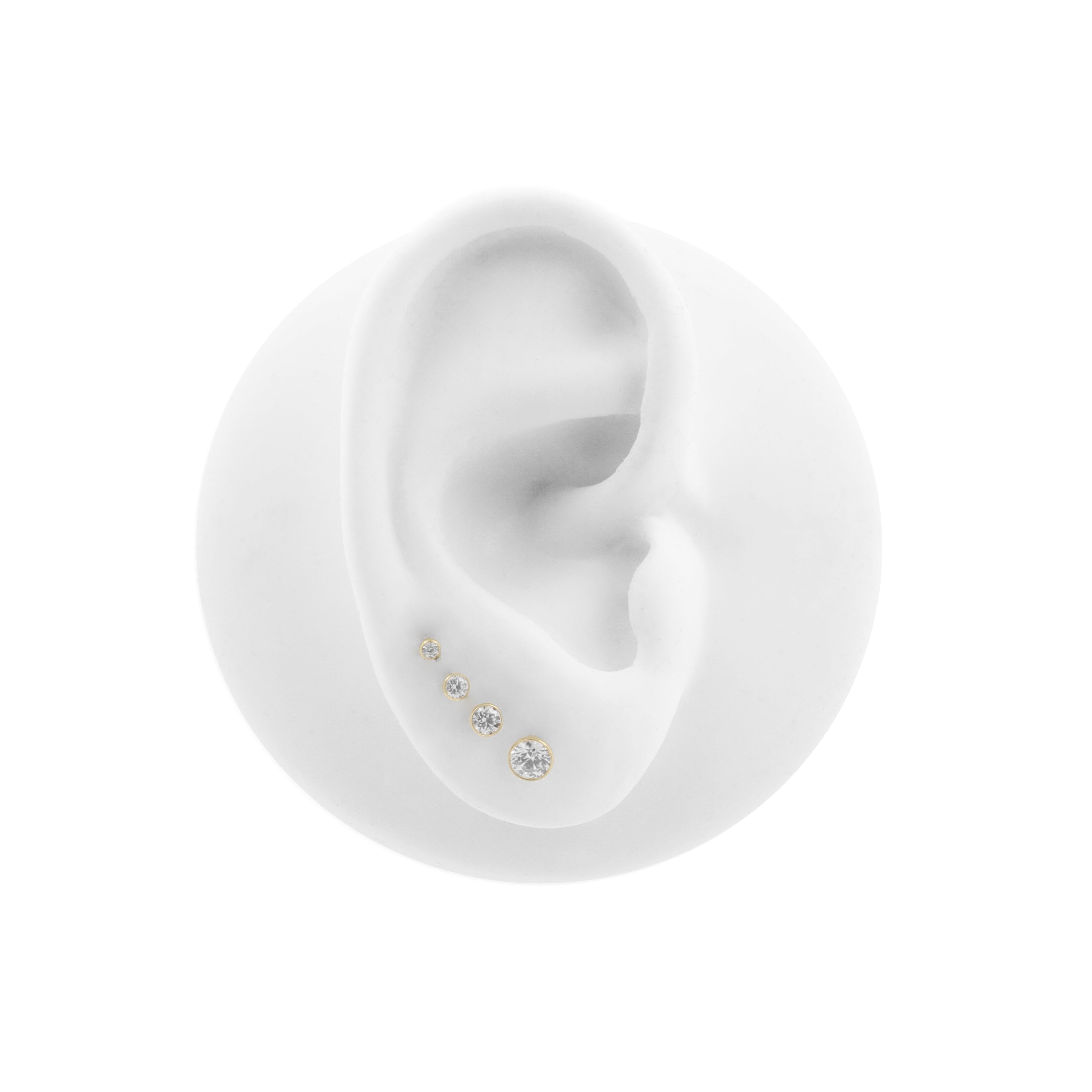 Titanium Half Dome With Zirconia Gold