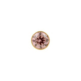 Titanium Half Dome With Zirconia Gold