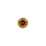 Titanium Half Dome With Zirconia Gold