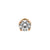 18 Karat Rose Gold Zirconia Top