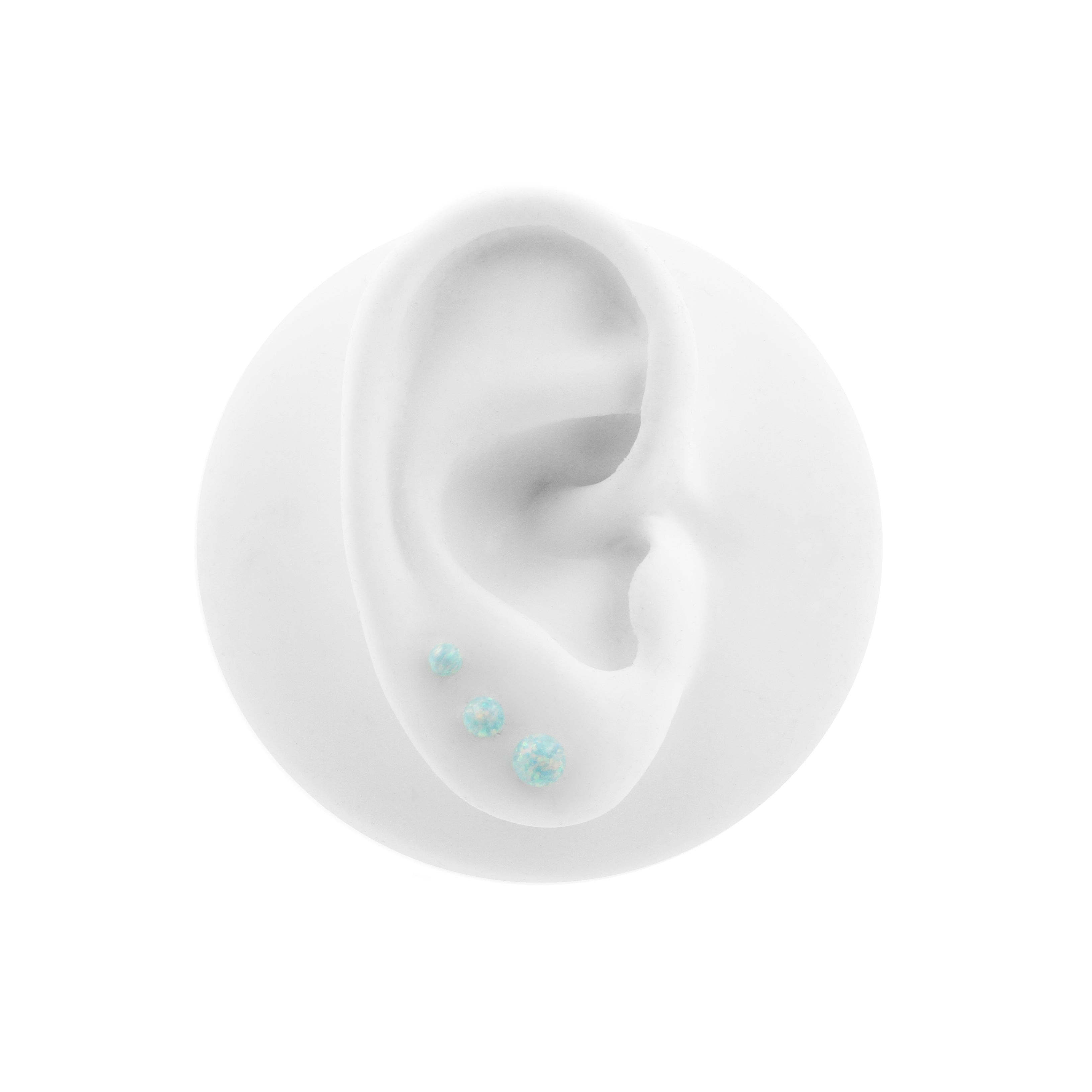 Titanium Opal Ball - Light Green Opal