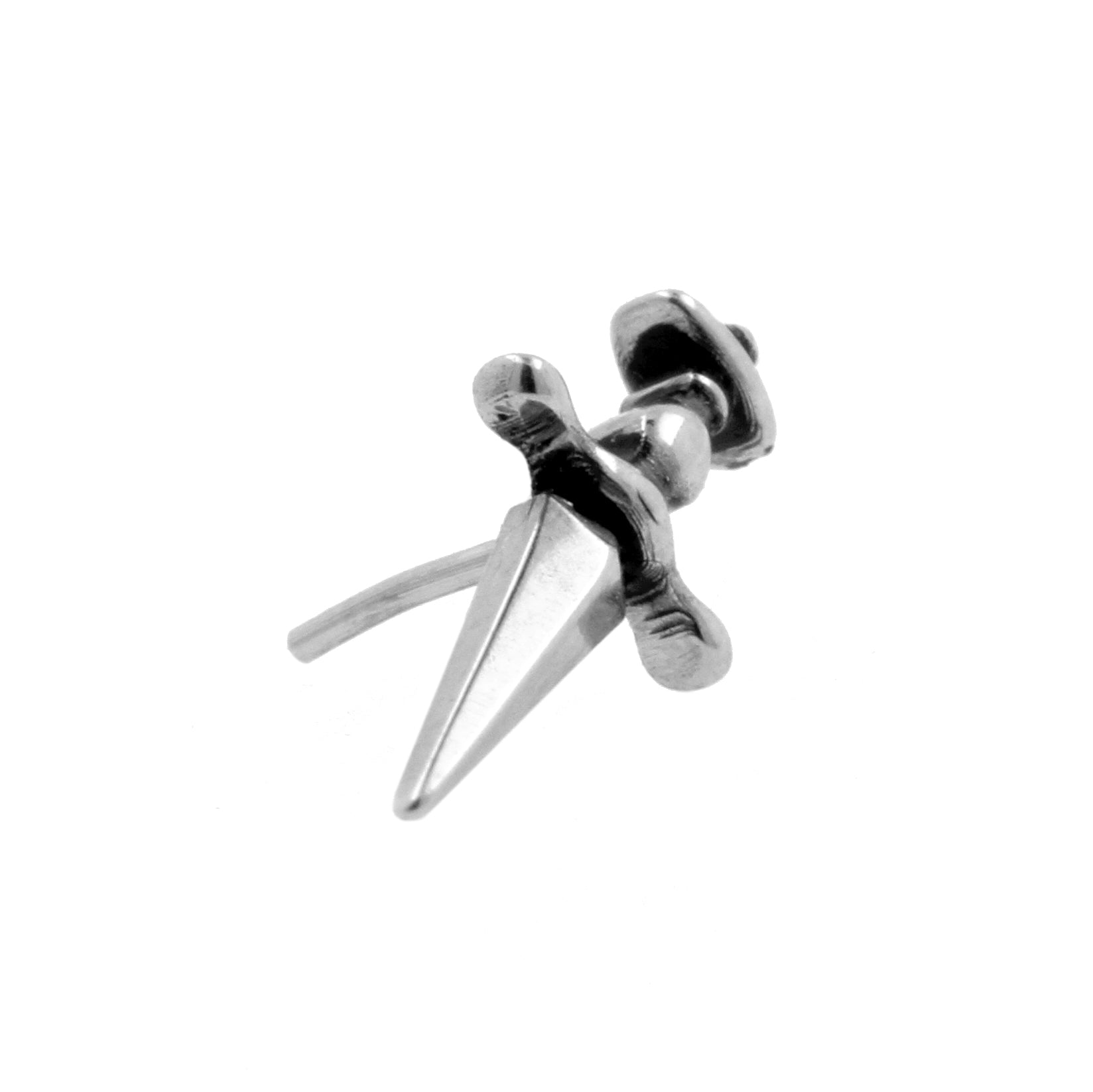 Nickel-Free Stainless Steel Dagger Attachment - Silver