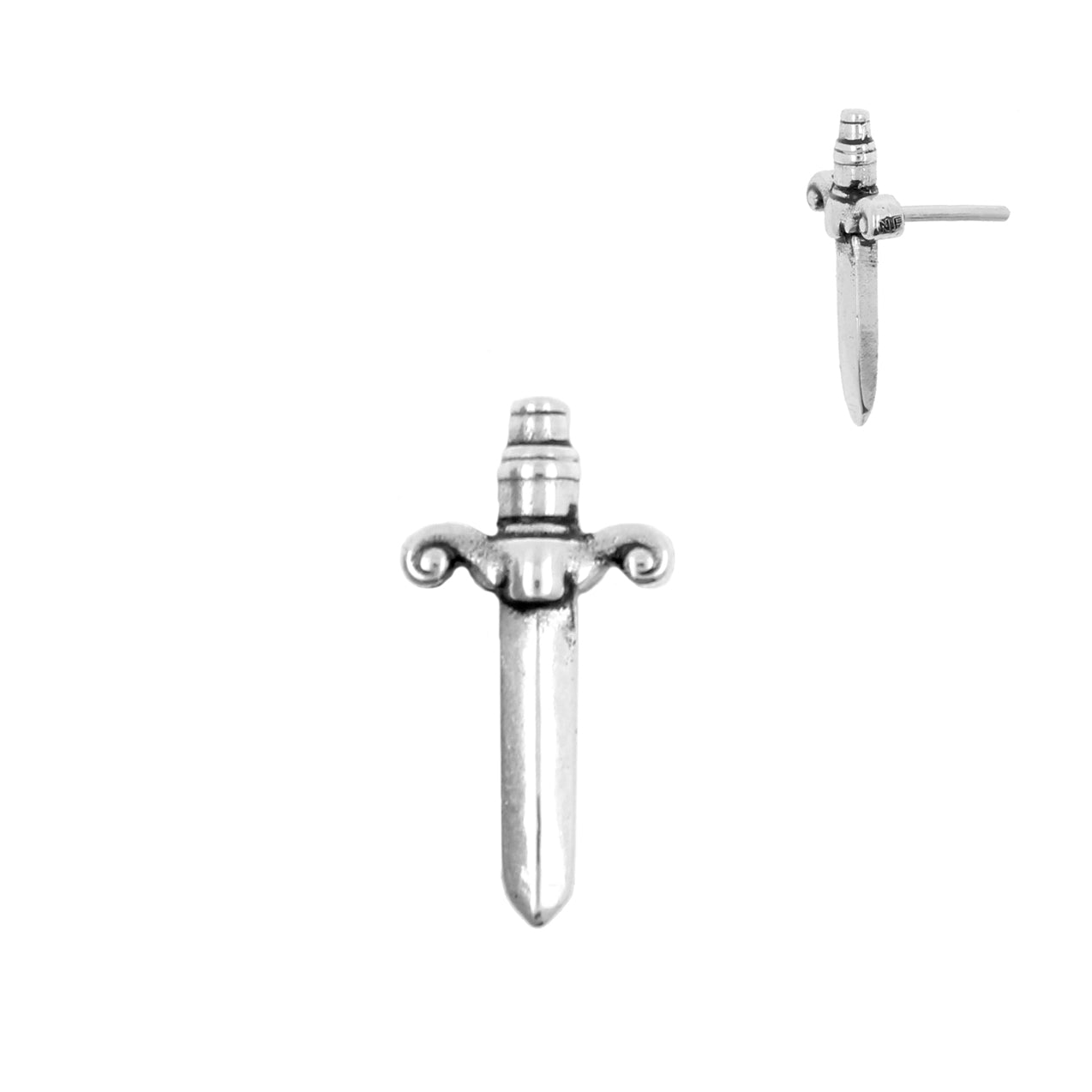 Nickel-Free Stainless Steel Dagger Attachment - Silver