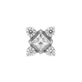 Nickel-Free Stainless Steel Square Cluster Attachment - Silver