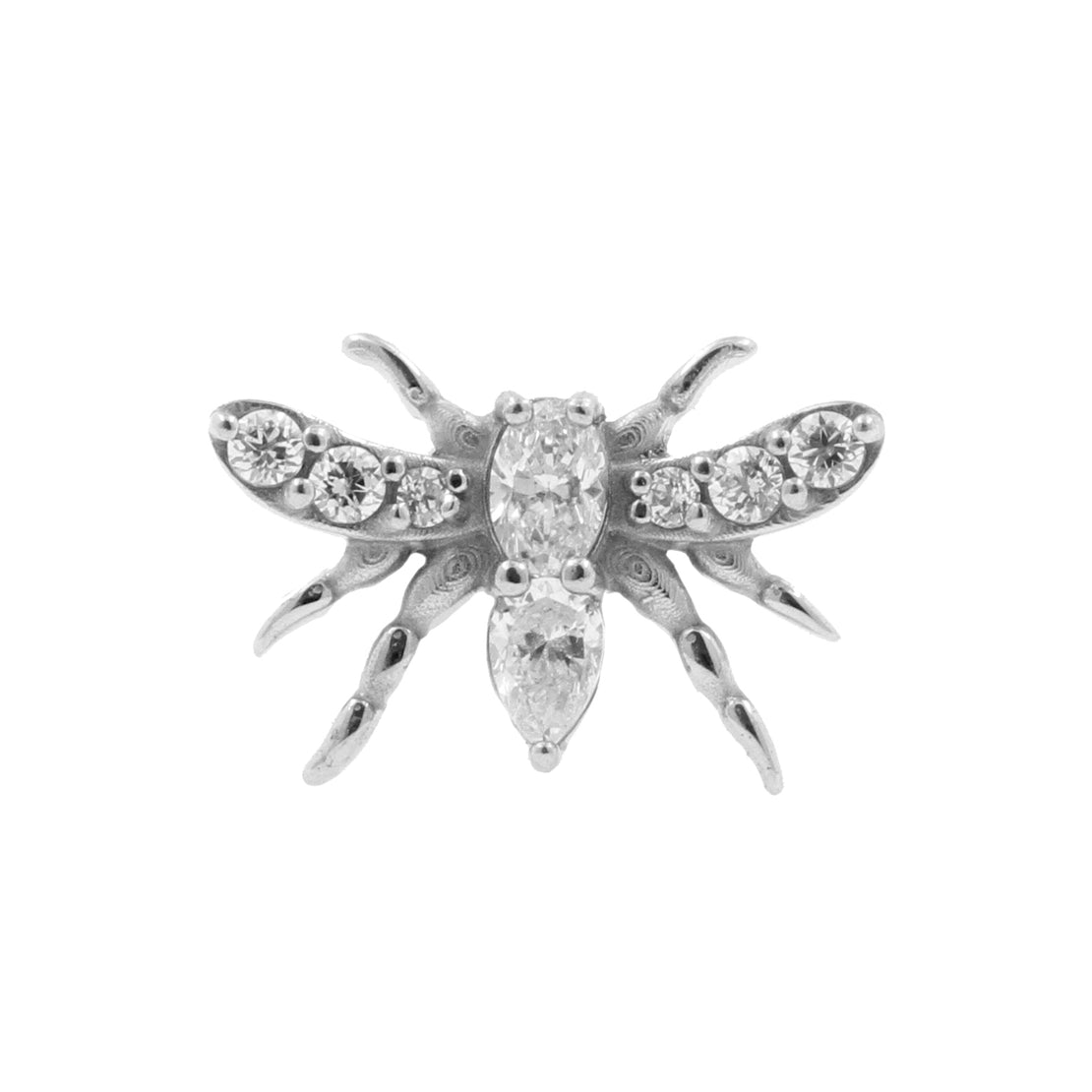 Nickel-Free Stainless Steel Moth Attachment - Silver