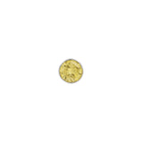 Platina Disc Met Gele Diamant
