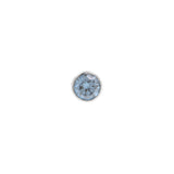 Platina Disc Met Blauwe Diamant