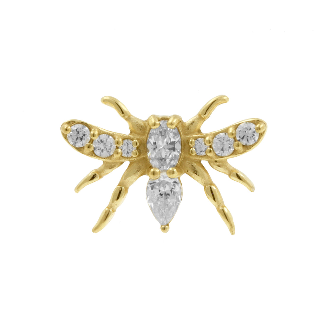 Nickel-Free Stainless Steel Moth Attachment - Gold