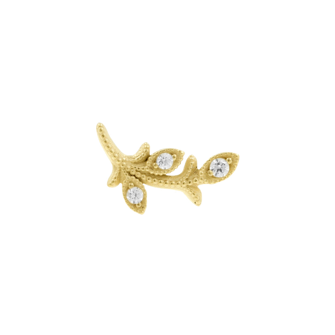 Nickel-Free Stainless Steel - Zirconia Vine - Gold