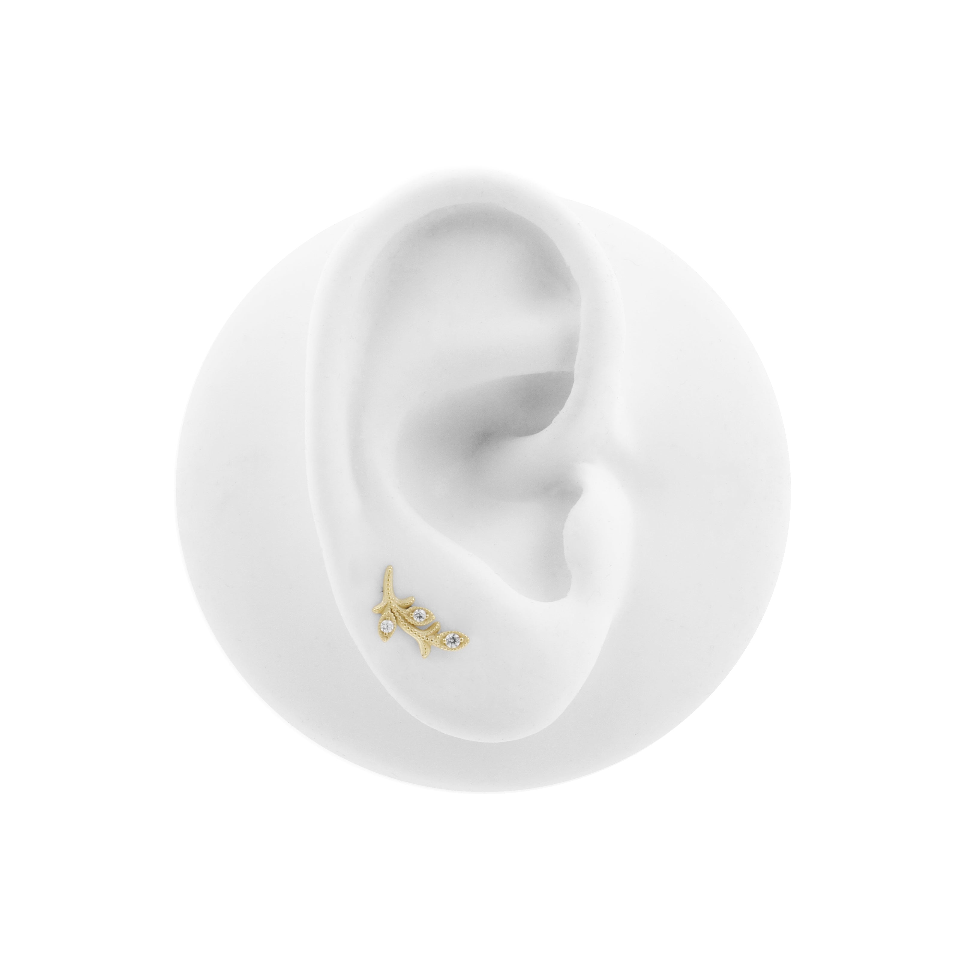 Nickel-Free Stainless Steel - Zirconia Vine - Gold