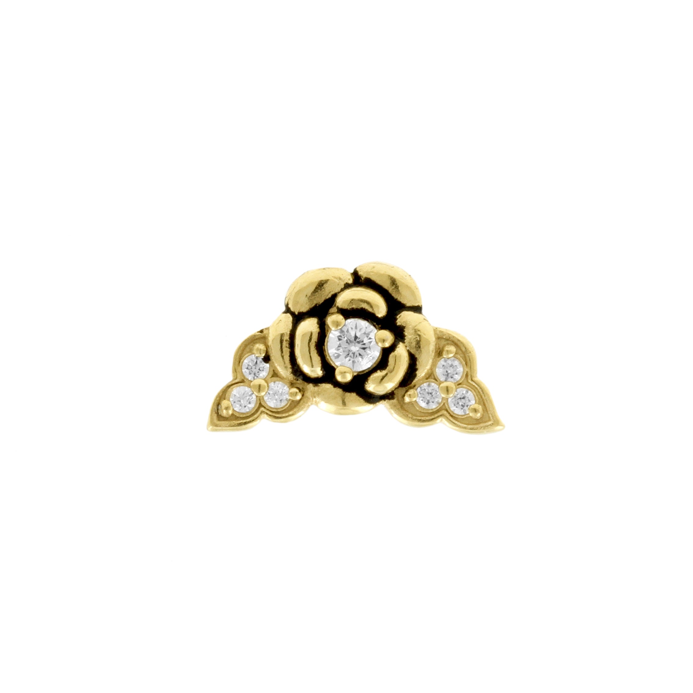 Nickel-Free Stainless Steel - Zirconia Rose - Gold