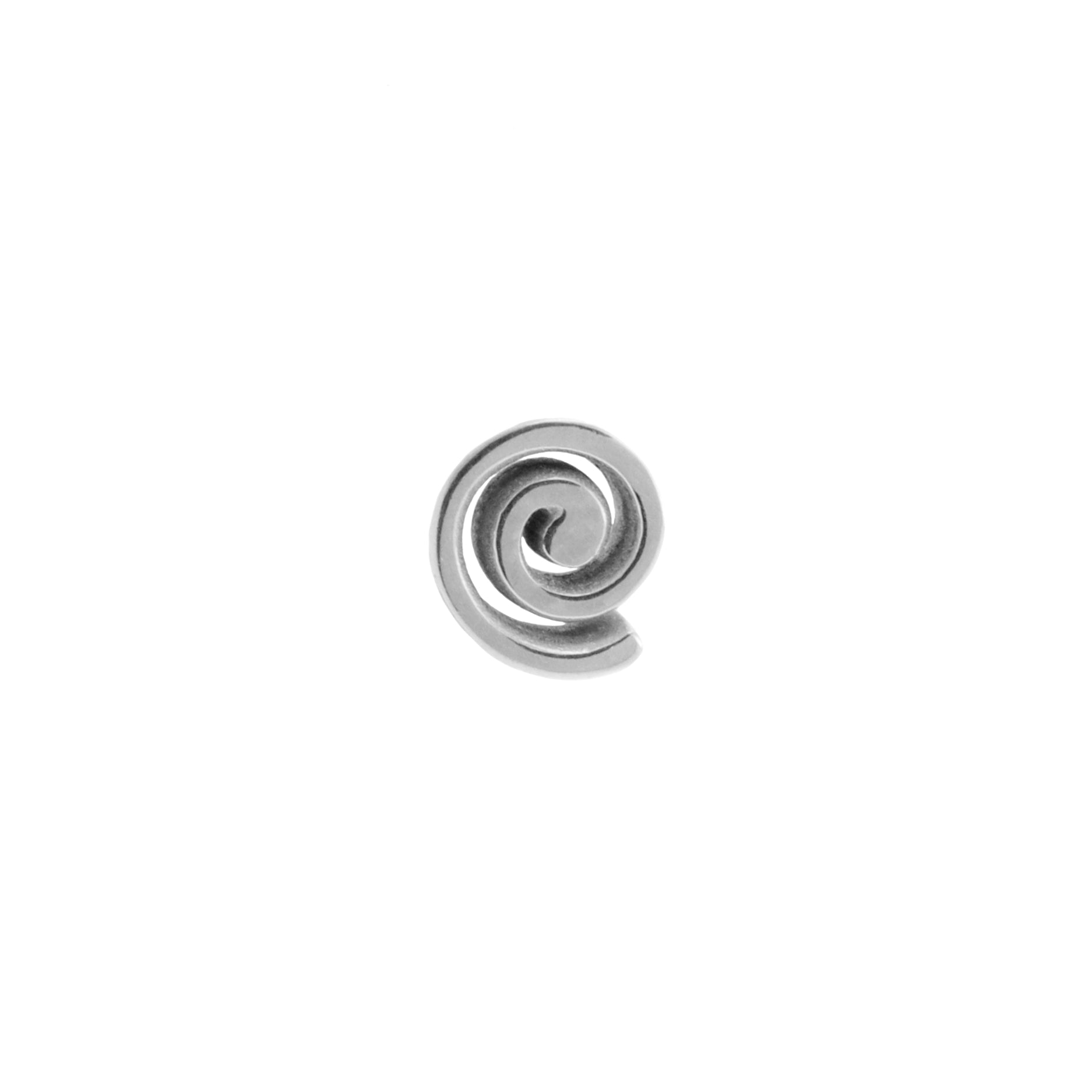 Surgical Steel Spiral Top - Silver