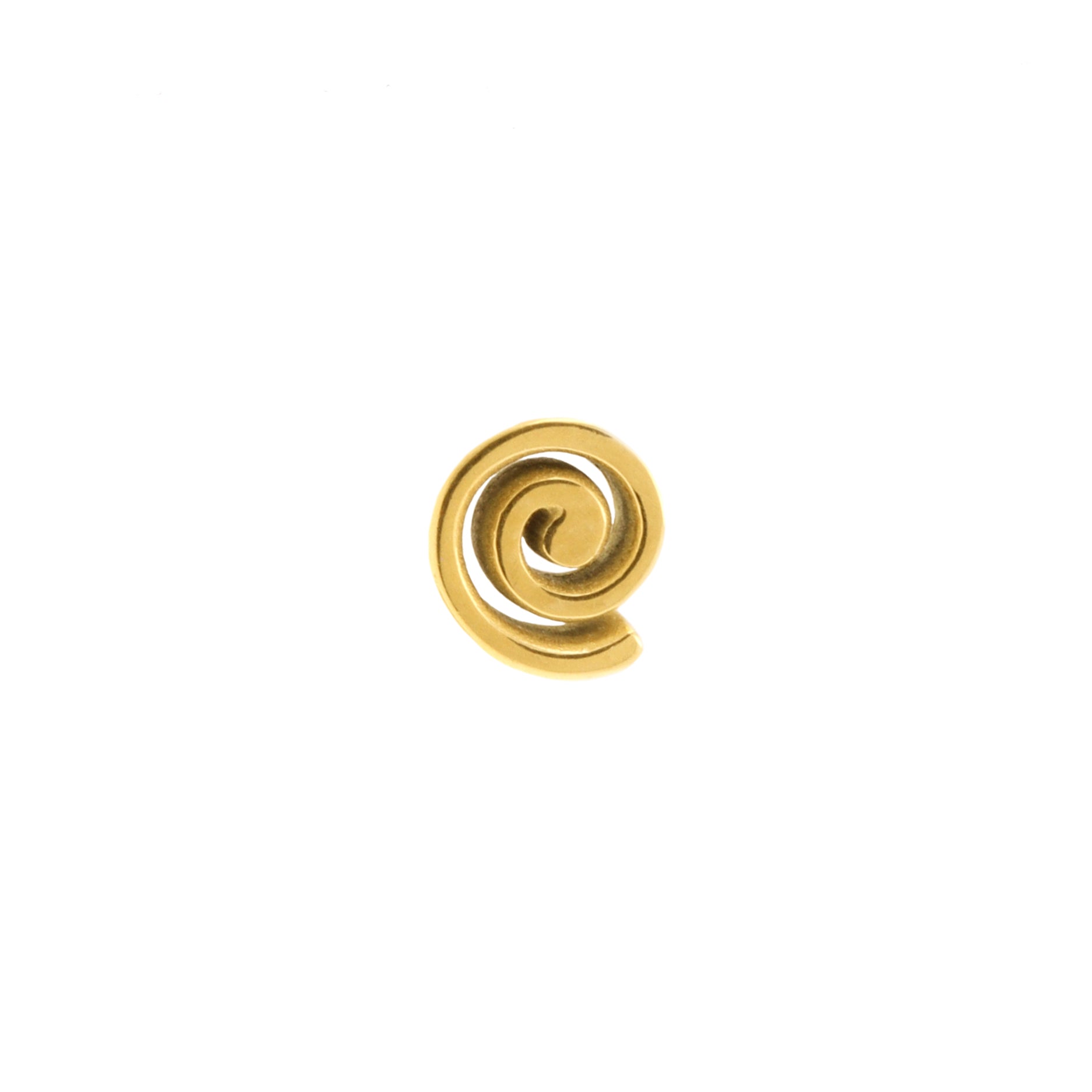 Surgical Steel Spiral Top - Gold