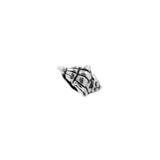 Surgical Steel Sea Shell Top - Silver