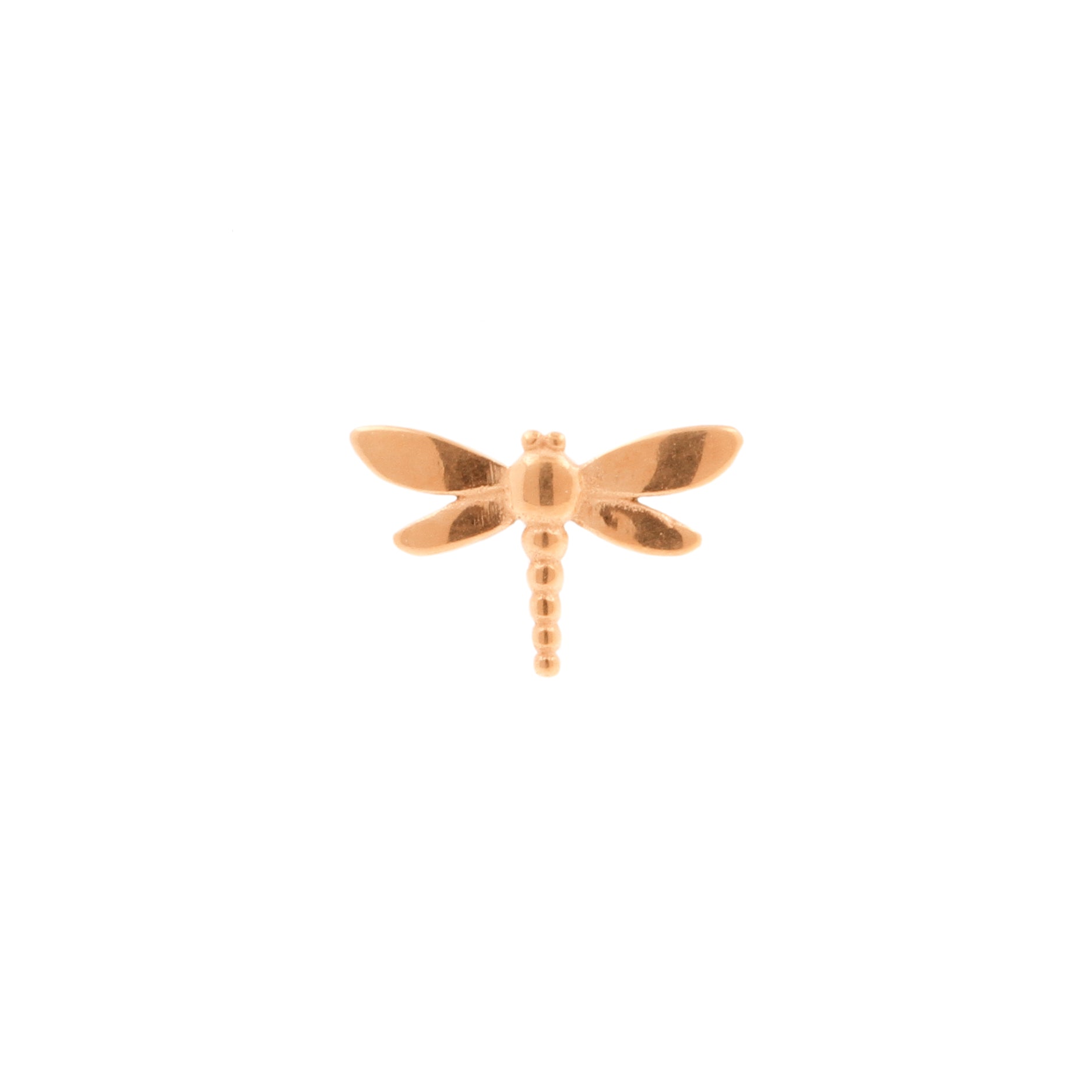 Surgical Steel Dragonfly Top - Rose Gold