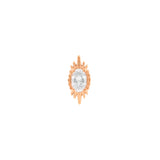 Surgical Steel Starburst Top - Rose Gold