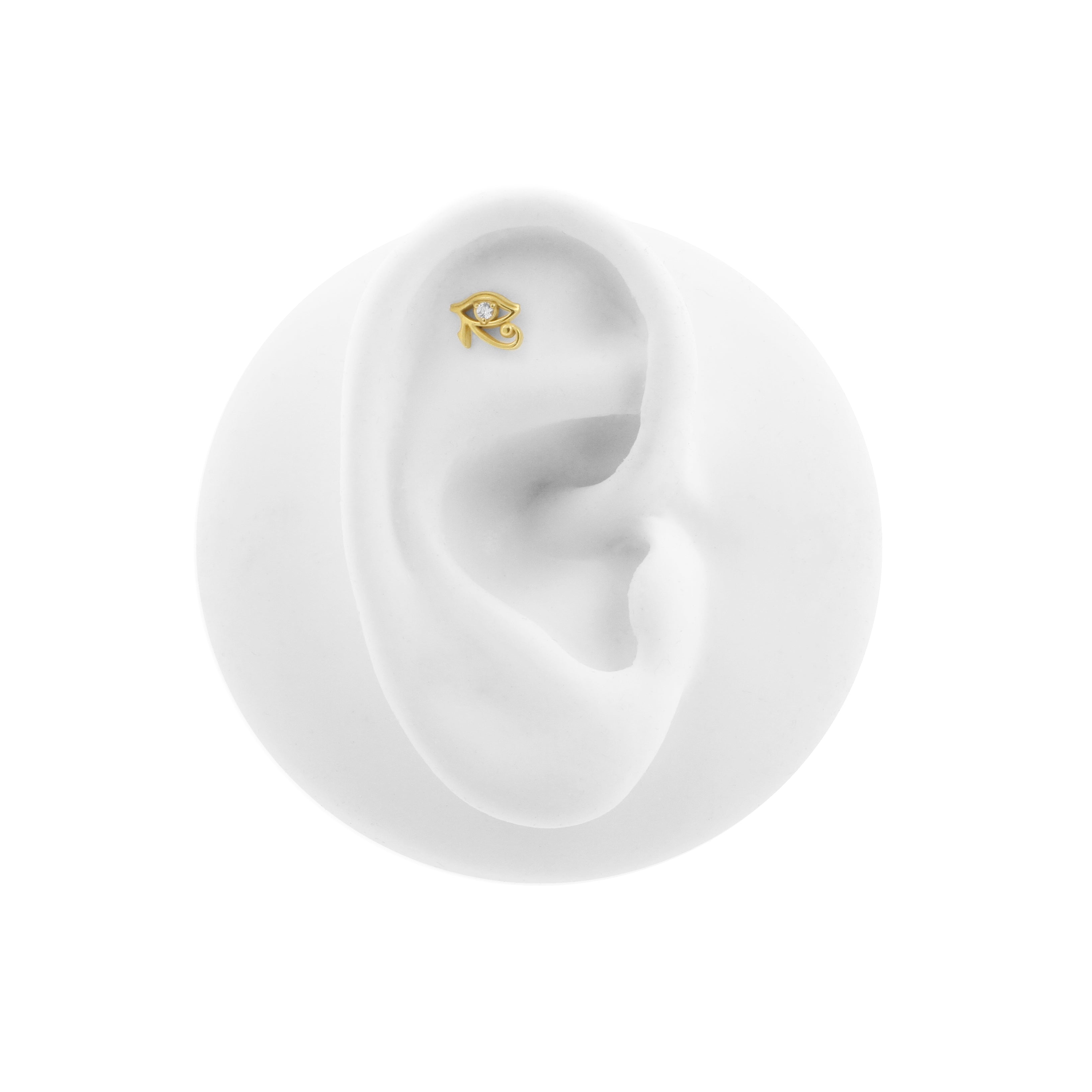 Surgical Steel Eye of Horus Top - Gold