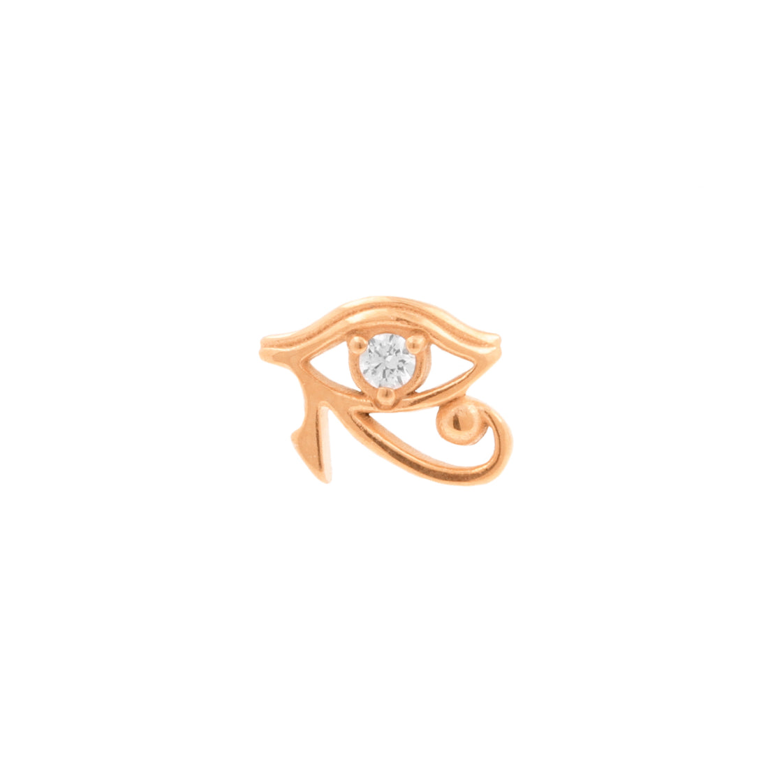 Surgical Steel Eye of Horus Top - Rose Gold