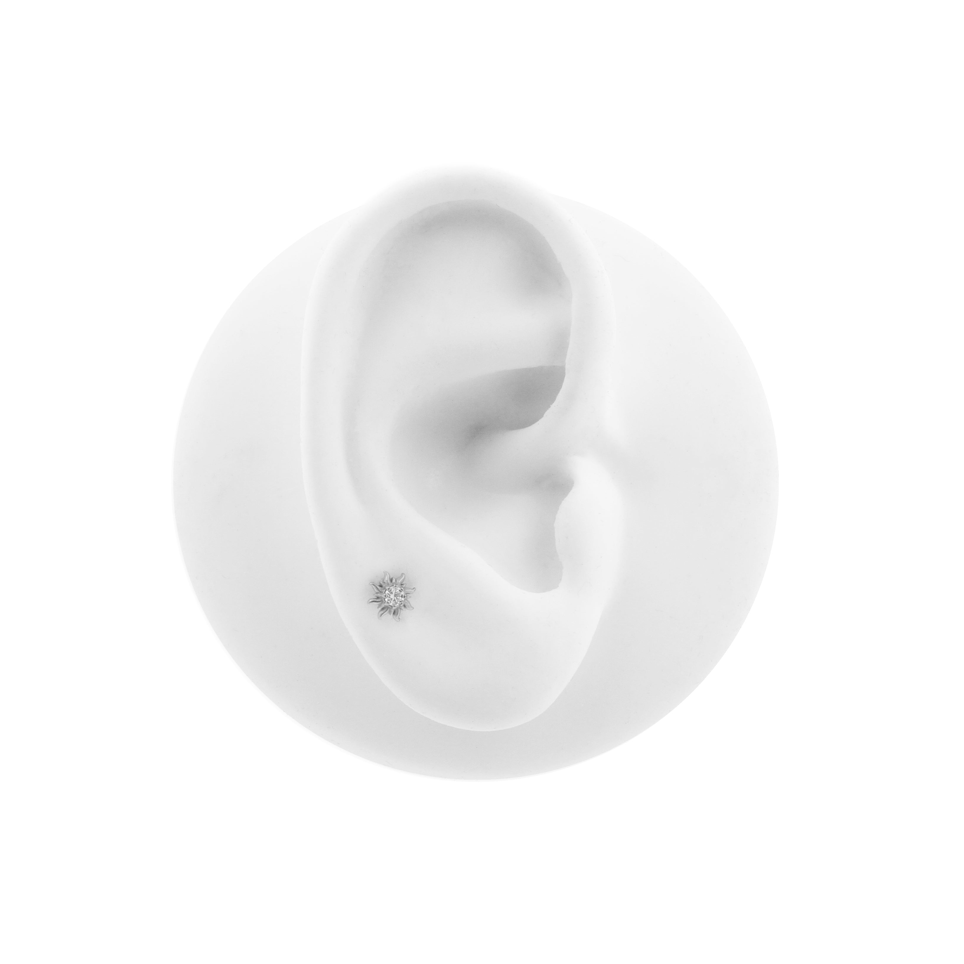 Surgical Steel Sun Top - Silver