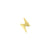Titanium Threadless Top - Flash Left Gold