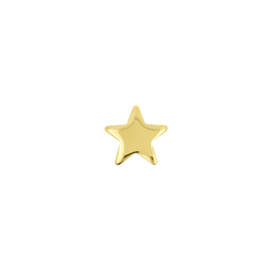 Titanium Threadless Top - Star Gold