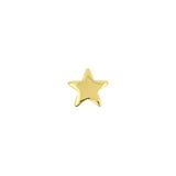 Titanium Threadless Top - Star Gold