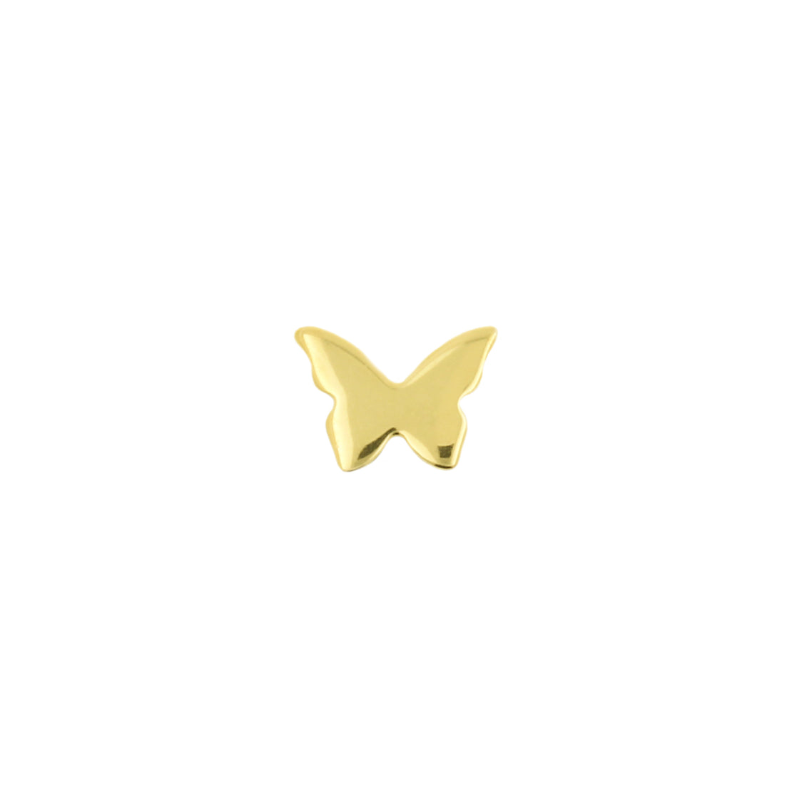 Titanium Threadless Top - Butterfly Gold