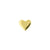 Titanium Threadless Top - Heart Gold