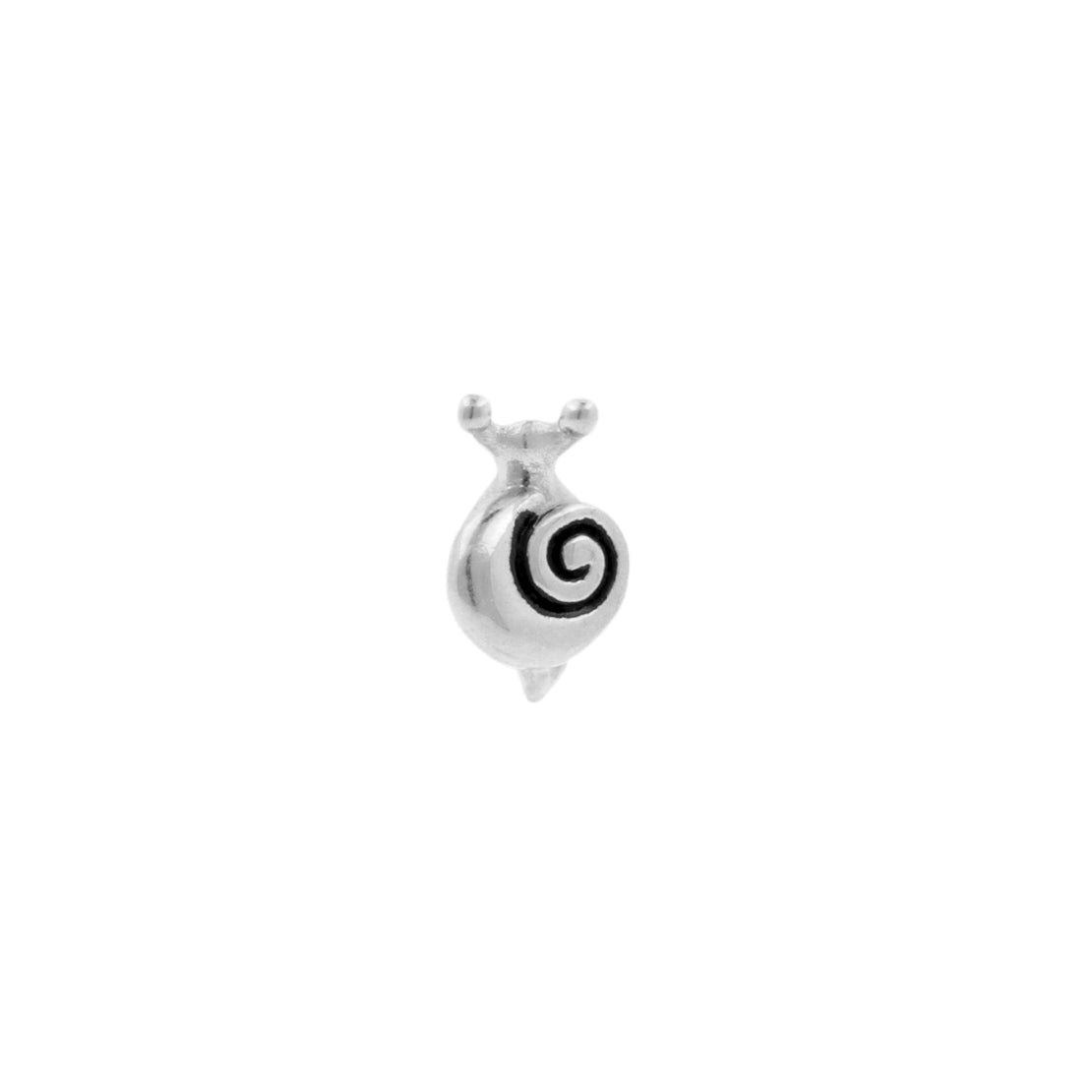 Nickel-Free Stainless Steel Snail Right Silver