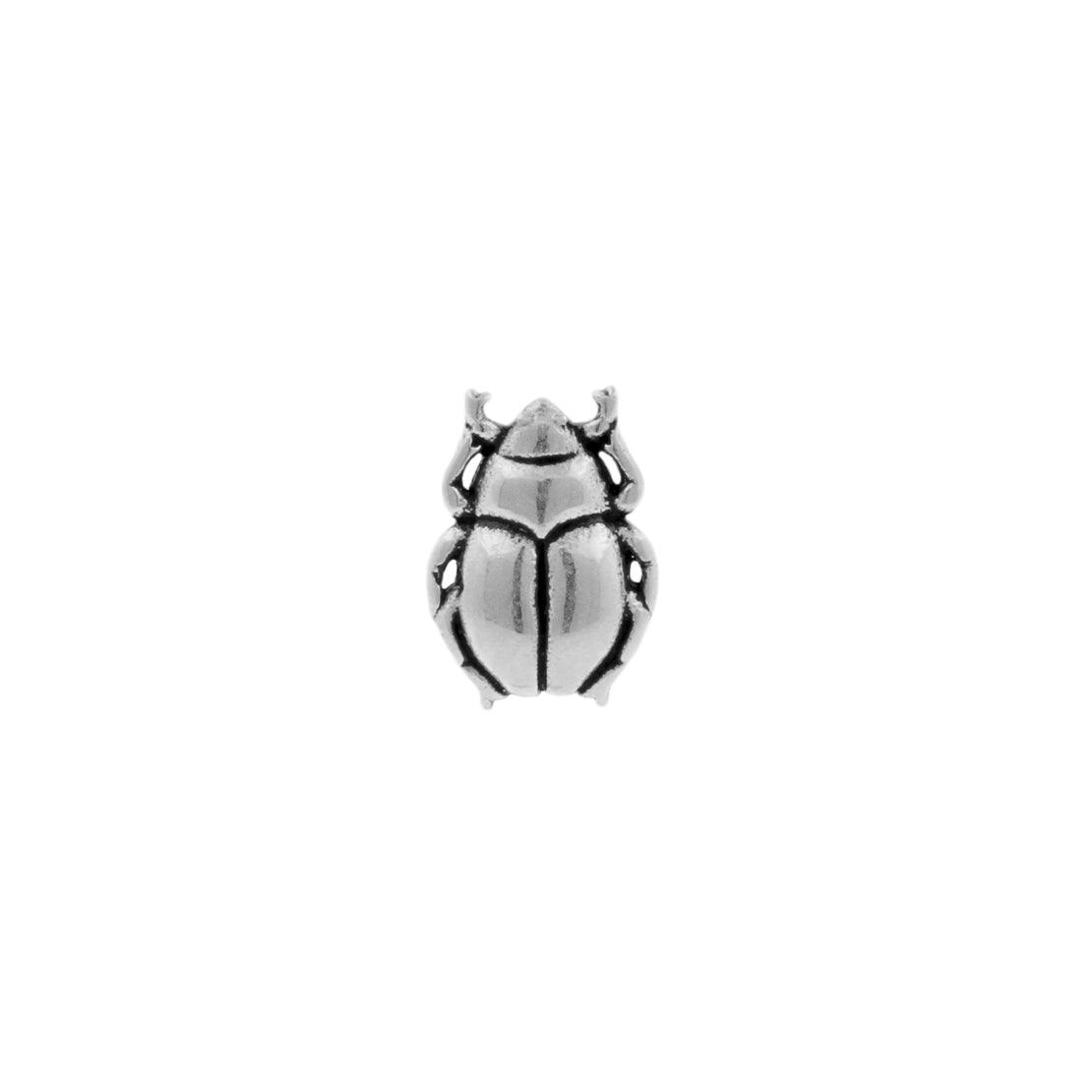 Nickel-Free Stainless Steel Beetle Silver