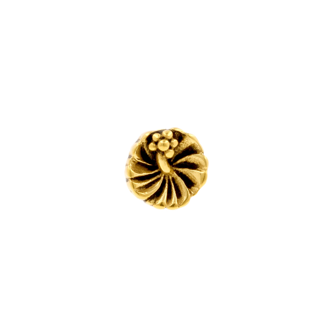 Nickel-Free Stainless Steel Hibiscus Gold