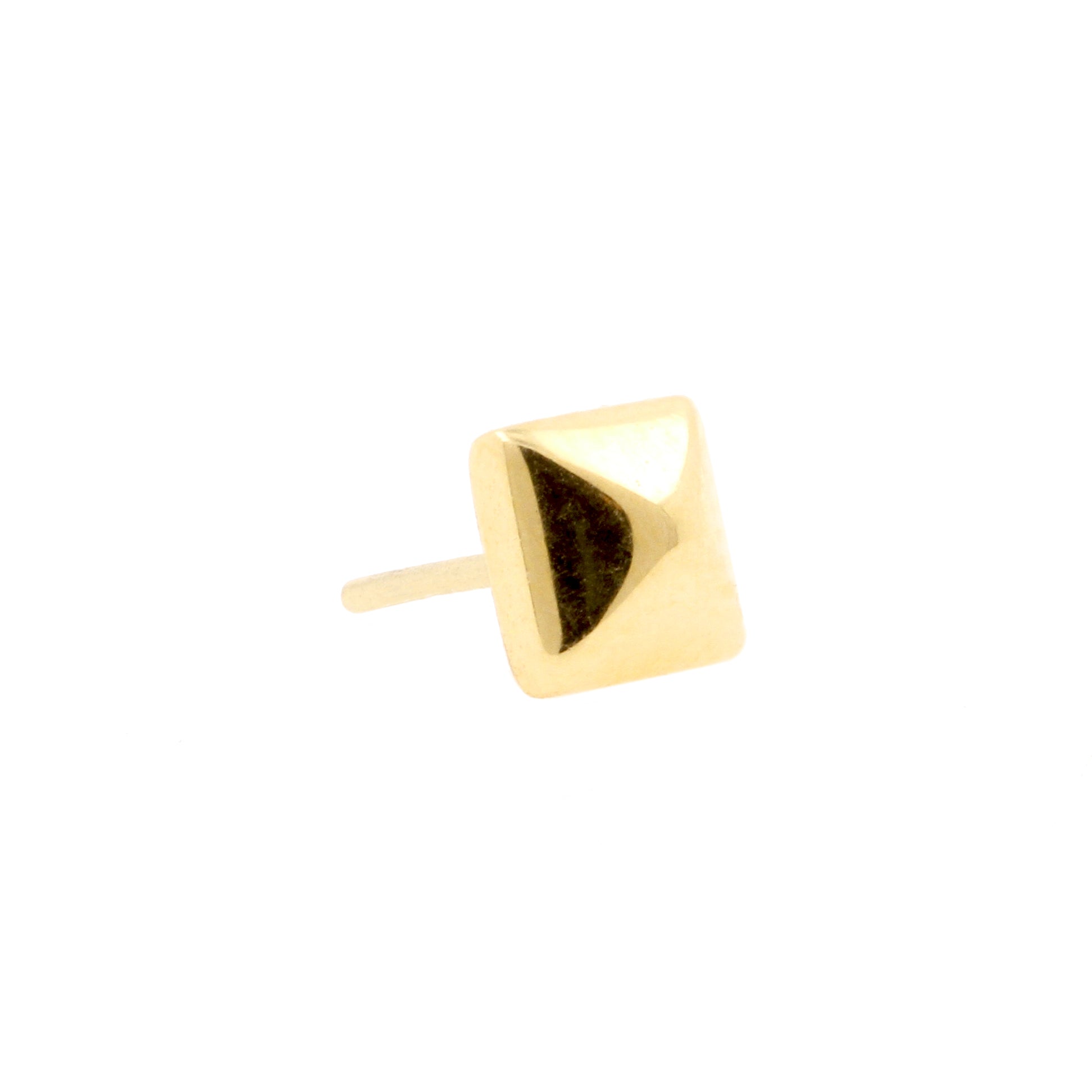 18 Karat Gold Stud Square