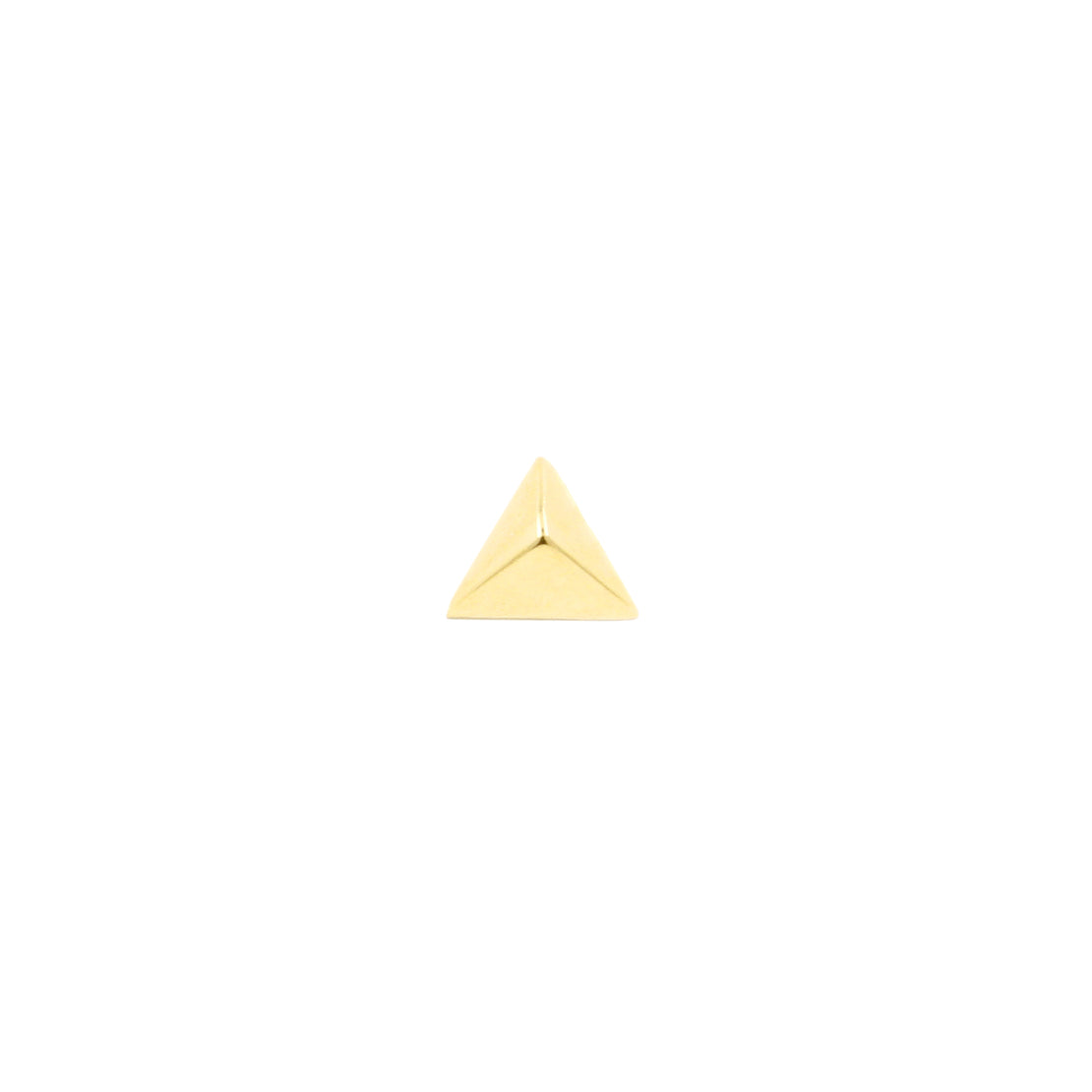 18 Karat Gold Stud Triangle