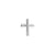 18 Karat White Gold Cross