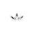 18 Karat White Gold Fan