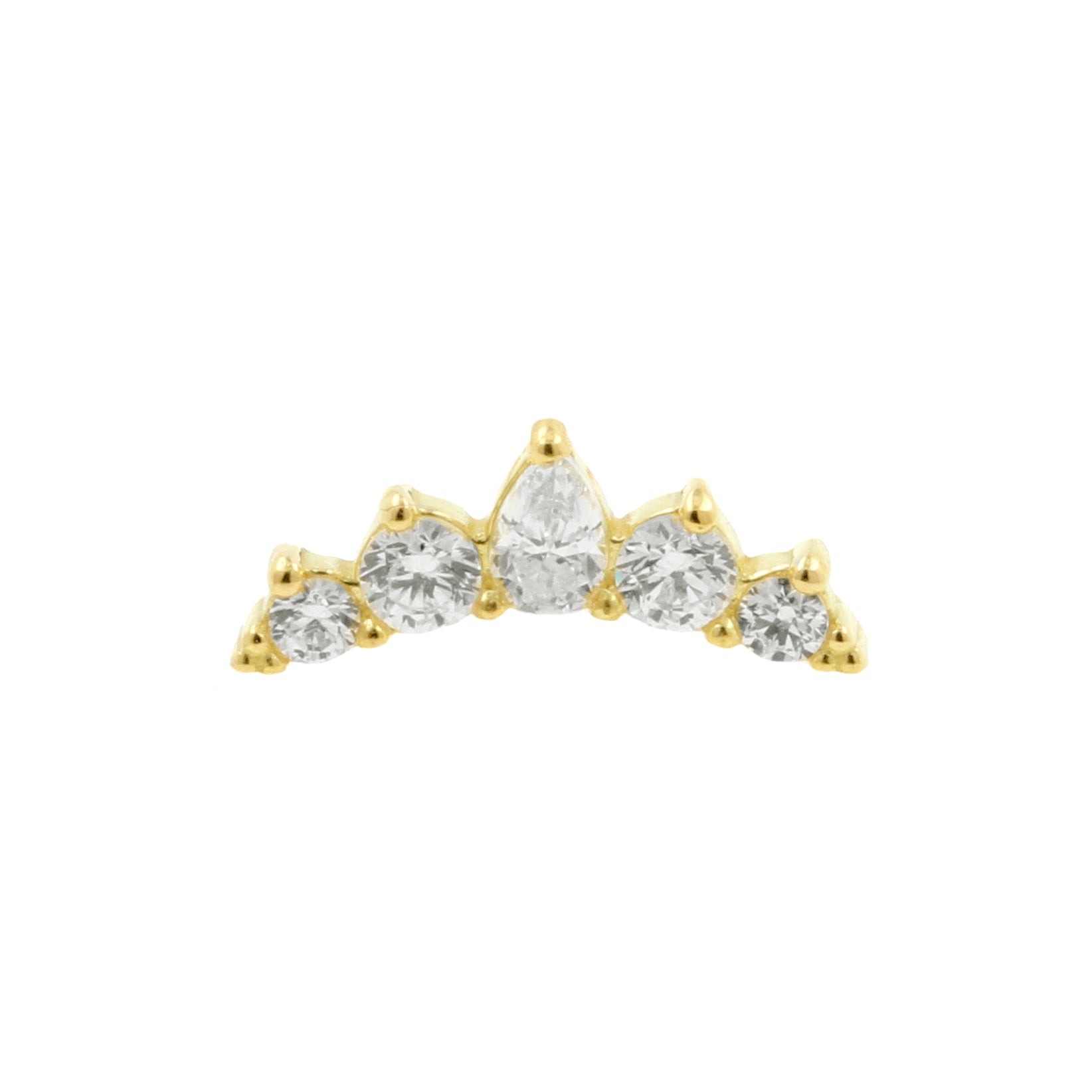 18 Karat Gold Zirconia Crown