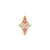 18 Karat Gold Zirconia Star Cluster