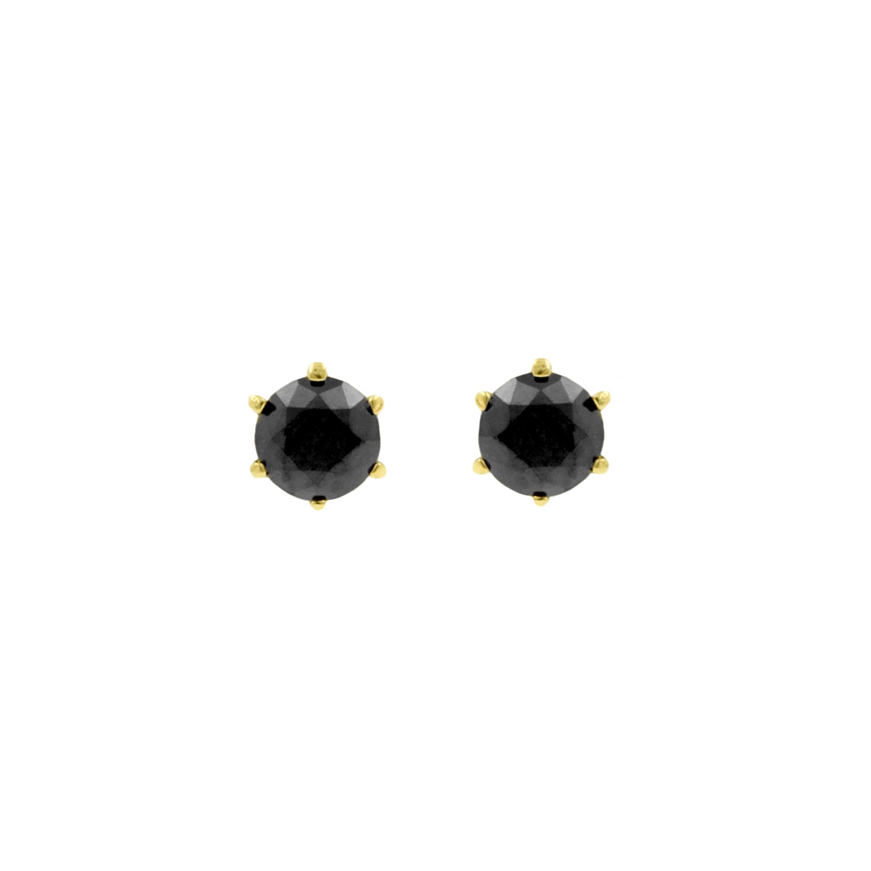 18 Karat Gold Ear Stud With Premium Zirconia