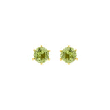 18 Karat Gold Ear Stud With Peridot