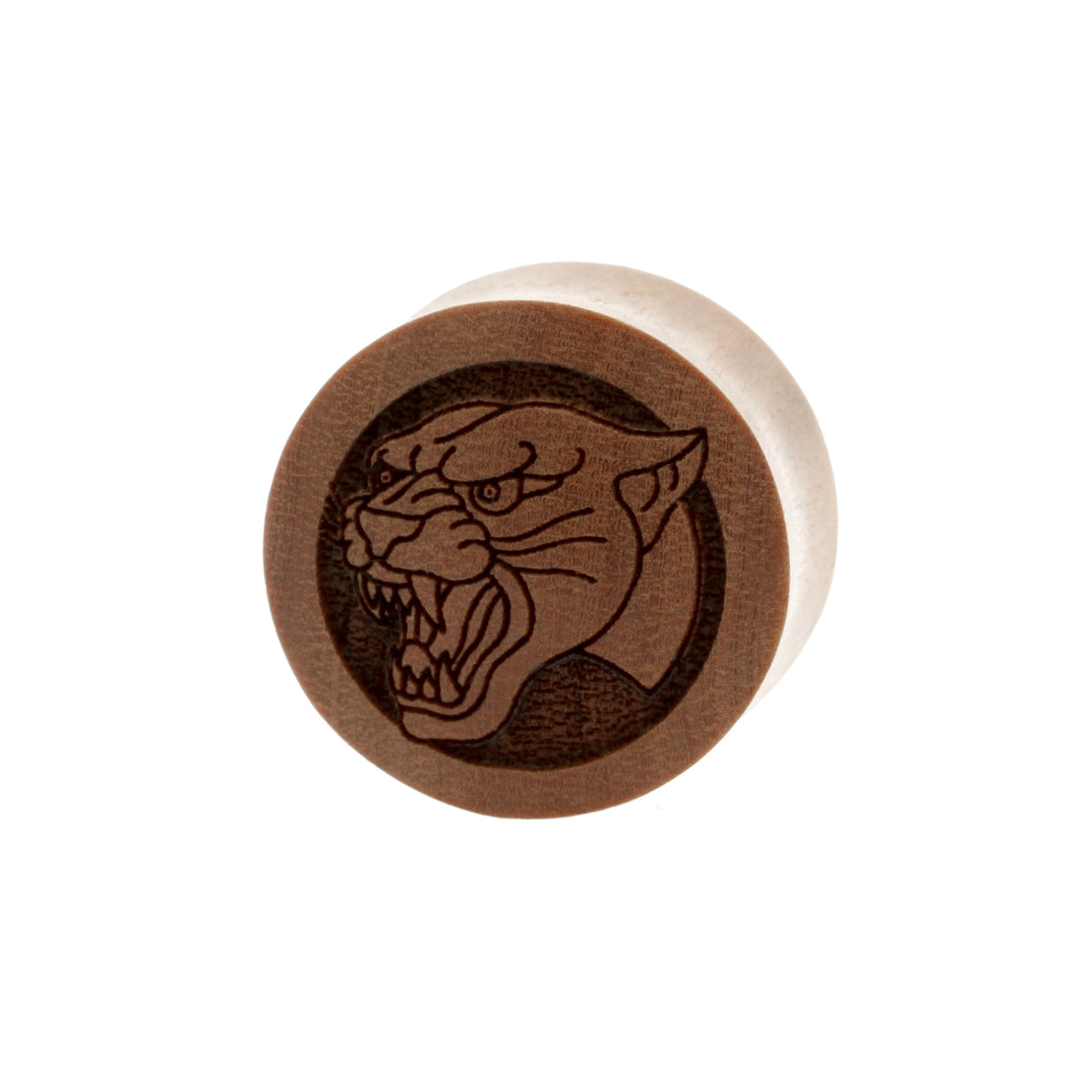 Wood Panther Plugs - Sawo Wood Red Brown