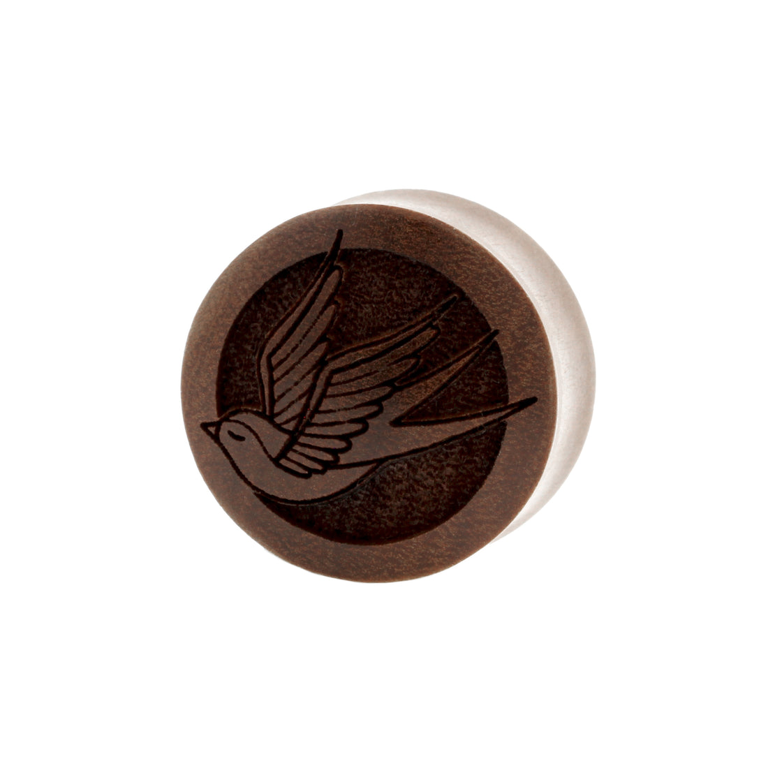 Wood Swallow Plugs - Sawo Wood Red Brown
