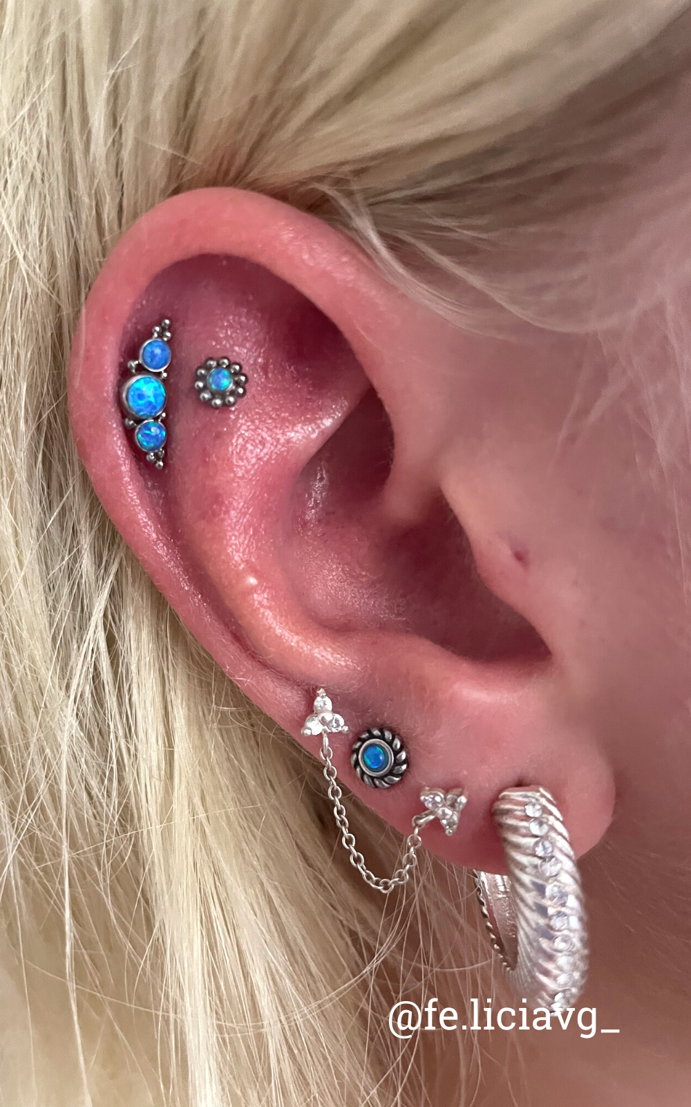 Ear Party Opaal Clusters