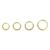 Golden Click Ring set with Swarovski Zirconia