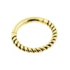 Gold Braided Click Ring - Vintage Look