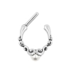 Ornate Septum Clicker with Pearl