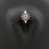 Swarovski Zirconia Belly Ring Clicker