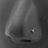 Gold Nose Stud With Gems - Trinity